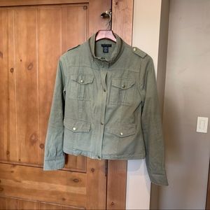 Relaxed Green Utility Jacket size Medium